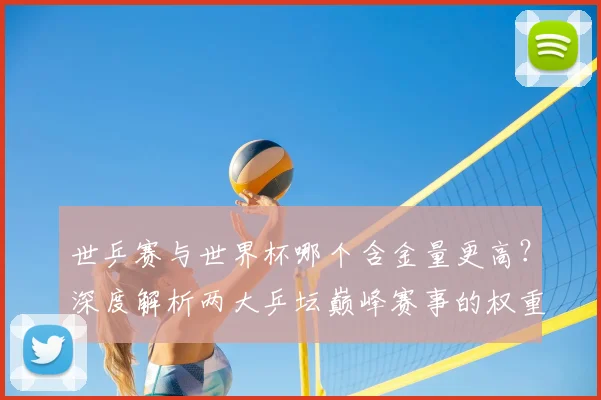 世乒赛与世界杯哪个含金量更高?深度解析两大乒坛巅峰赛事的权重与影响